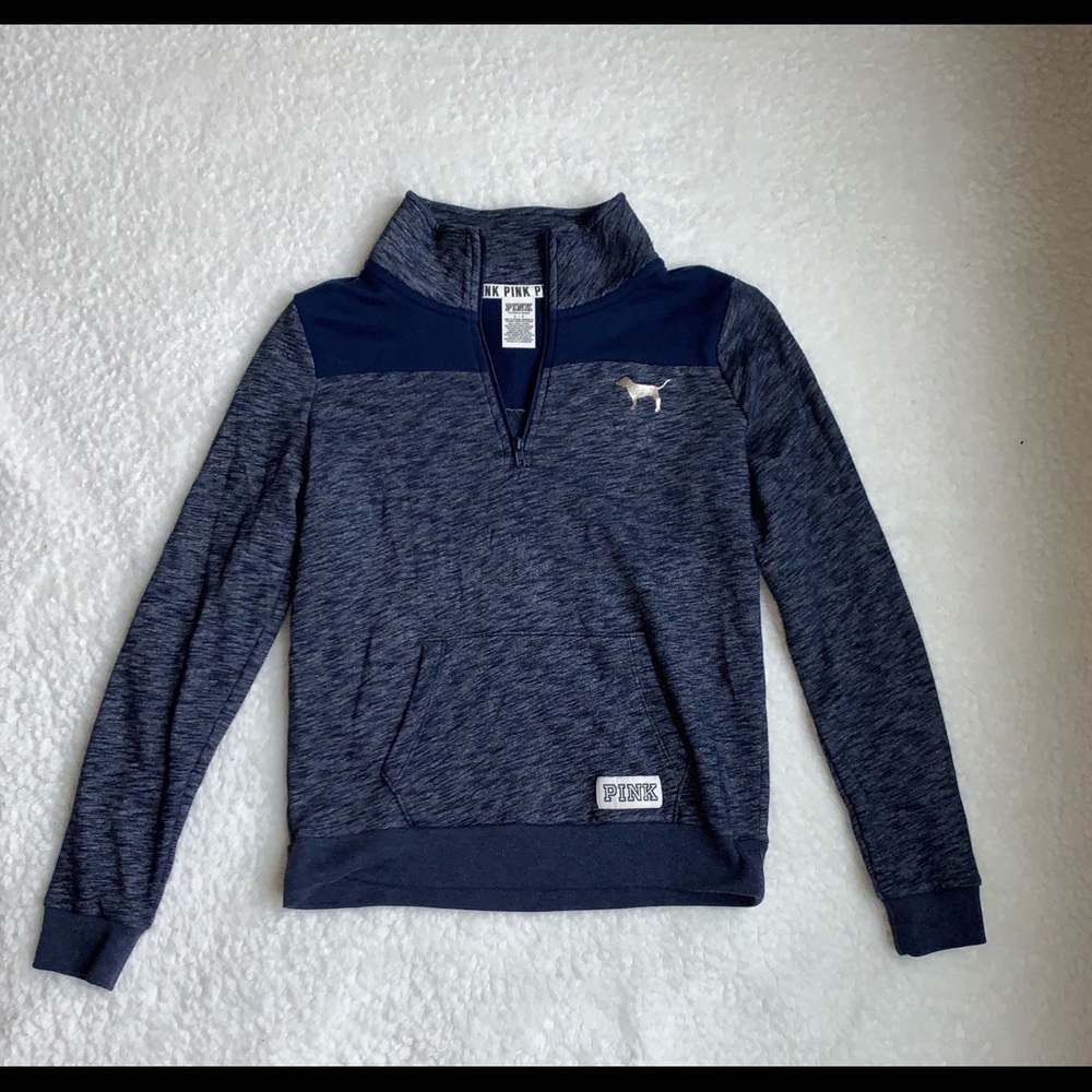 Victoria’s Secret PINK navy quarter zip